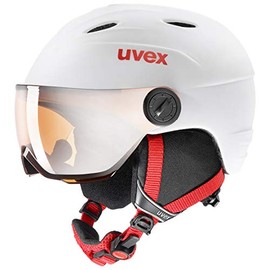 Uvex Unisex Youth, Junior Visor Pro Ski Helmet, 54-56 cm