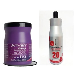 Anven Decolorante Morado 350 Grs - Incluye Peroxido 20 Vol