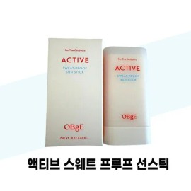 object [Object] Object Active Sweat Proof Sun Stick, 18g (1 piece) / [오브제] 오브제 액티브 스웨트 프루프 선스틱 본품 18g 1개