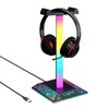 GIPOYENT Illuminated Gaming Headset Stand RGB with USB Port Illuminated