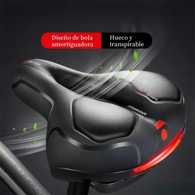 Asiento Sillín Bicicleta Cómodo Cojín De Próstata Suave