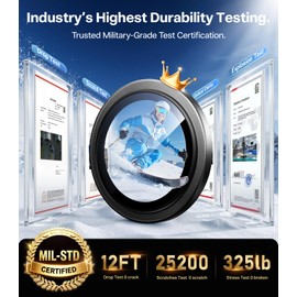 TORRAS 3-Year Ultimate Durability for 17 Pro Max/17 Pro Camera Lens Protector - 1:1 Invisible Fit & Ultra Clarity, Military-Grade 9H+ Aerospace Glass Anti-Scratch Easy Installation, Natural Titanium