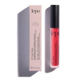 LEPO | 3D Lip Gloss Ultra Bright and Nourishing Lip Gloss No.05 Amarena with Organic Argan Oil, Tsubaki Oil and Mango Butter
