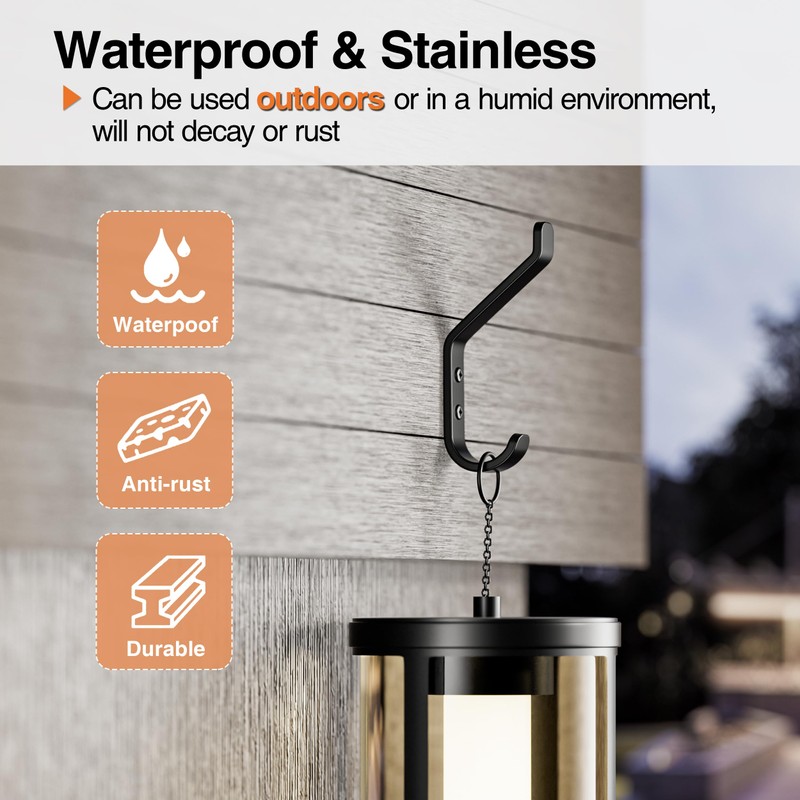 susswiff 10-Pack Wall Hooks for Hanging Coat: 10KG Metal Strong