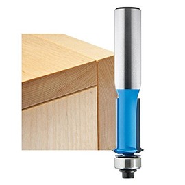 ROCKLER Flush Trim V-Groove Router Bit - 1/2" Dia x 1" H x 1/4" Shank