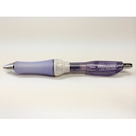 【廃番稀少】ぺんてる エルゴノミックス 人間工学 0.5mm ゲルボールペン Pentel ERGoNoMiX Gel Ballpoint Pen Ergonomics (クリアバイオレット)