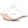 Glintoper 27.5-Inch Wooden Wobble Balance Board - Kid-Friendly Yoga and