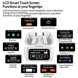 X3 Language Translator, Headphones Translator, Supports Over 114 Different Languages, Equipped with AI App, HiFi Stereo Sound, Touch Language Translator