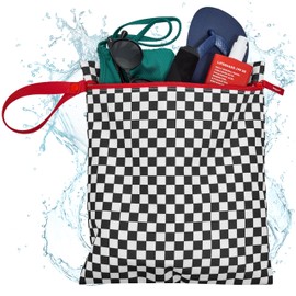 Bodysurf Baby Wet Bag for Cloth Diapers - Travel Dirty Diaper Bags, Wet Bags for Baby, Reusable Wet Bag for Wet Swimsuit, Waterproof Pouch, Swimsuit Bags, Wet Clothes Bag for Gym, Yoga (12" x 14")