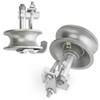 Sliding Gate Rollers, 5" Rear Pipe Track Wheels for Chain