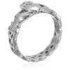 ELYA Jewelry Womens Stainless Steel Claddagh with Celtic Knot Promise