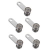 jojofuny 5pcs Solid Steel Trolley Assembly 2 Wheel High-precision Roller