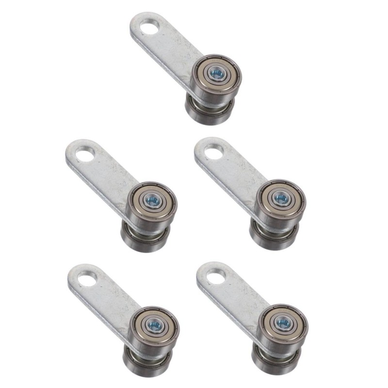 jojofuny 5pcs Solid Steel Trolley Assembly 2 Wheel High-precision Roller