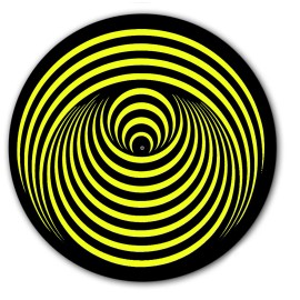 Plastic Waffles DJ Vertigo Yellow Record Slipmat Turntable 12" LP Scratch Pad DJ Audiophile x1