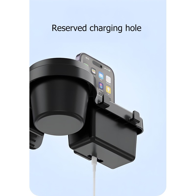 GDQ 4-in-1 Car Window Organizer - Clip-On Cup Holder &