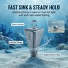 Hfuiqau 12PCS Pyramid Sinkers, Surf Fishing Weights Kit, 1oz Lead
