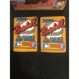 1987 DONRUSS (2) WAX PACK From Box - McGwire, Bo Jackson, Barry Bonds Rookie RC