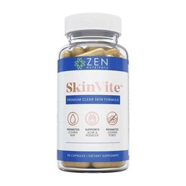 SkinVite® Acne, Eczema, Psoriasis, & Rosacea Treatment for Face - Clear Skin Probiotics & Hormonal Acne Supplements Skincare