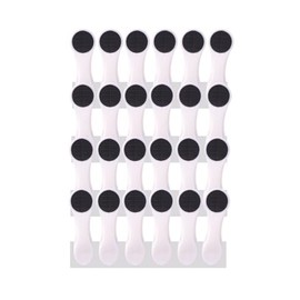 24 Clothes Pegs with Spiral Springs and Soft Grip Soft Grip Soft Touch White Anthracite