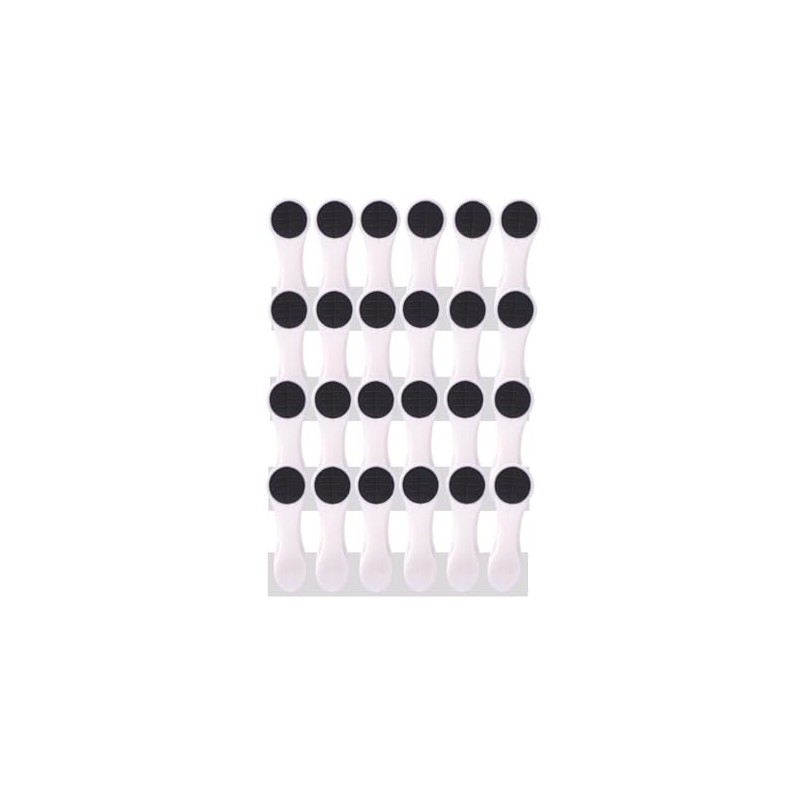 24 Clothes Pegs with Spiral Springs and Soft Grip Soft