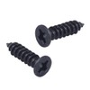 Belvanr Screws Black Pack of 100 Screws Set Threaded Screws