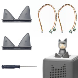 Giklux Toniebox Ears Replacement Parts Set, Replacement Ears for Toniebox Accessories Volume Control, Tonie Box Ears Replacement Parts Complete with Cable, Tonibox Repair Replacement Ears, with
