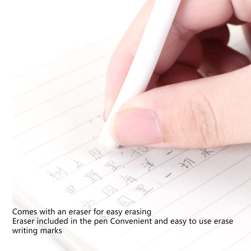 12pcs Inkless Pencil Fluency Writing Wide Pen Clip Reusable Everlasting