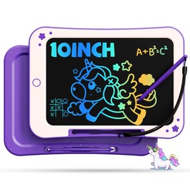 Birthday Gifts for Kids, 10inch LCD Writing Tablet Doodle Board, Mess Free Coloring Drawing Pad,Toddler Travel Toys, 3 4 5 6 7 8 Year Old Girl Birthday Gift, Christmas Easter Toys