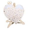 Wooden Wedding Frame Guest Book Drop Box with Stand 80