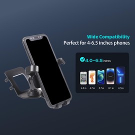 PIUGILH Car Phone Holder Mount Fit for Hummer H3 2005-2009 Interior Accessories, Aluminum Alloy Car Center Air Vent Double Flash Switch Cell Phone Holder Stand