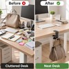 Clamp-On Desk Hook, 360° Rotating Purse and Backpack Hanger