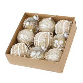 IROKOHA Christmas Ornaments Set of 9 (Gold)
