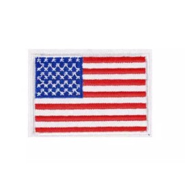Unbranded UNITED STATES FLAG - USA - RED/WHITE/BLUE - Embroidered Iron On/Sew-On Patch