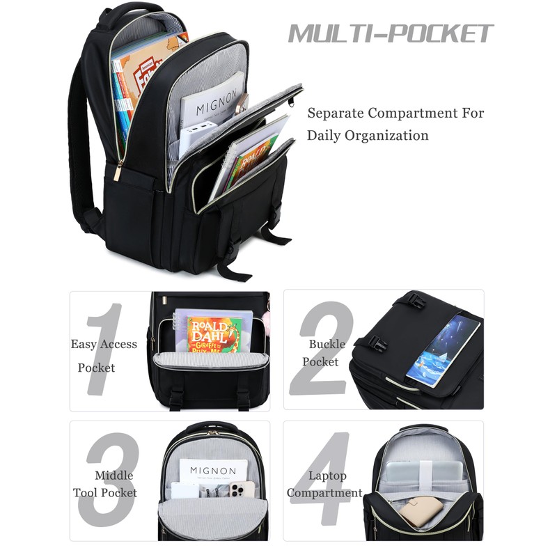 Caoroky knight Women Travel Laptop Backpack Business Work Purse School