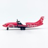 WngAur Pink Die-Cast Propeller Airplane Model – 6 Inch Alloy