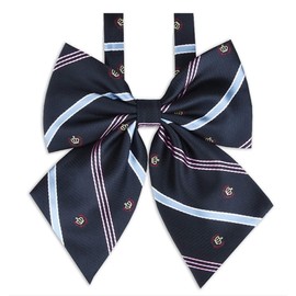 Shuclass School Ribbon, Girls, Uniform Ribbon, Bowknot, Adjustable, Plain, School Uniform, Navy Blue, Junior High School Students, High School Students, Uniform, Uniform Ribbon, Girls' Uniform Accessories, Various Colors, Ribbon, U212
