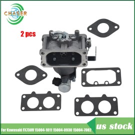 For Kawasaki FX730V 15004-7082 15004-0930 15004-7051 2Pack Carburetor Kit Fits