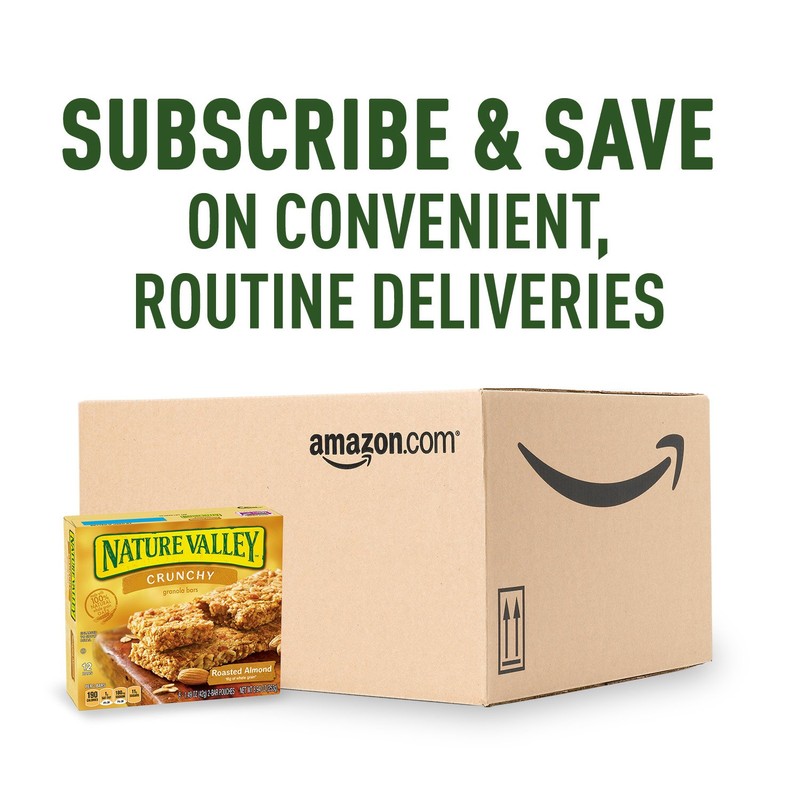 Nature Valley Crunchy Granola Bars Roasted Almond, 6 Pouches, 8.94