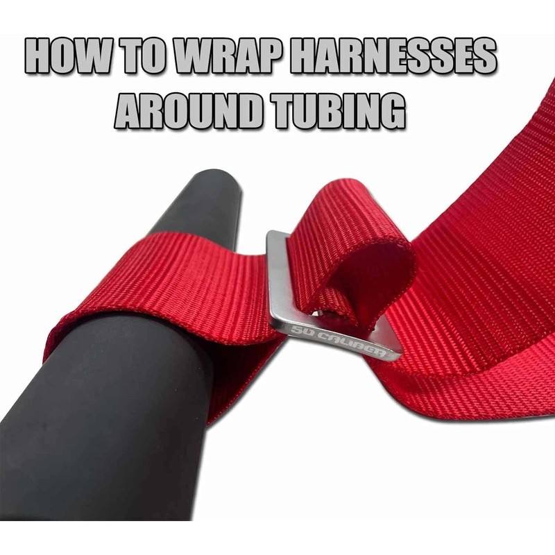 50 Caliber Racing Harness 5 point HarnessRed 2" made for