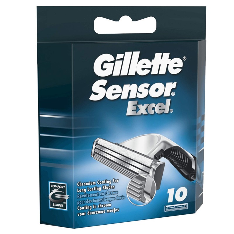 Gillette Sensor Excel Razor Blades for Men Pack of 10