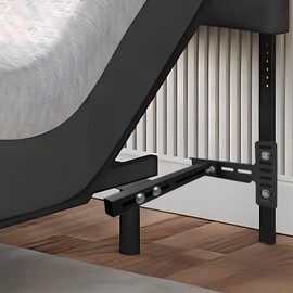 FTLKIBMD Adjustable Headboard Bracket Kit – 2 Pack Heavy Duty Metal Brackets for Bed Frame, Easy Installation, Compatible with Adjustable/Platform/King/Queen Beds