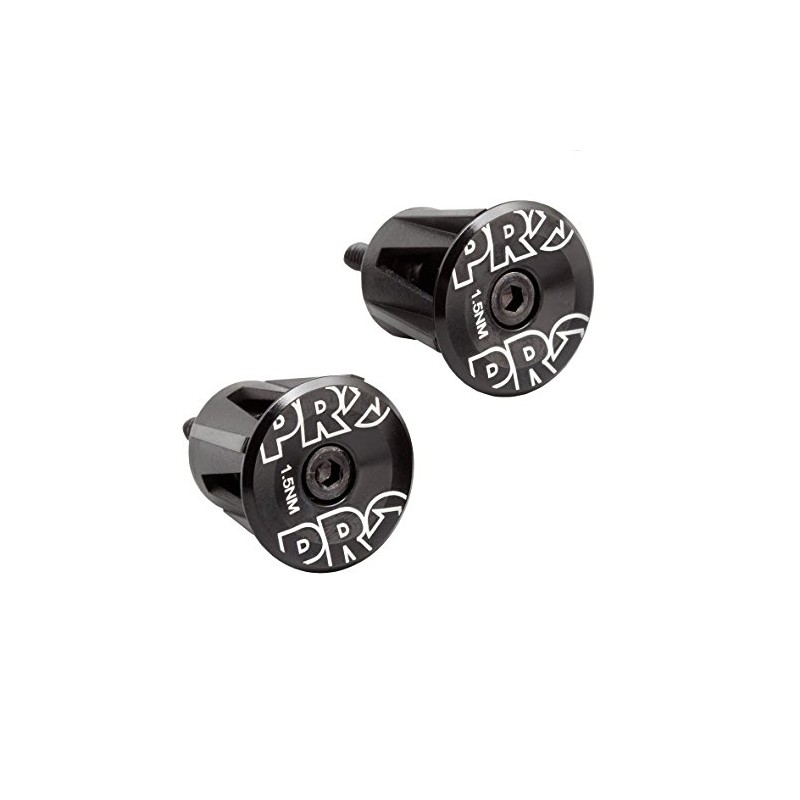 PRO Anodised Alloy Black Expanding Handlebar End Plug/Bung - Black