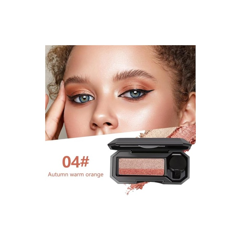 Sombra de Ojos de Doble Color,Paleta de Maquillaje de Ojos
