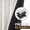 jinchan 100% Blackout Boho Curtains 84 Inches Long for Bedroom