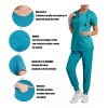 HERMOHERMO Scrub, Pijama Quirurgica Conjunto Medico Jogger Y Filipina