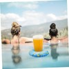 KONTONTY 6pcs Inflatable Floating Cup Holders Creative Beach Drink Holders
