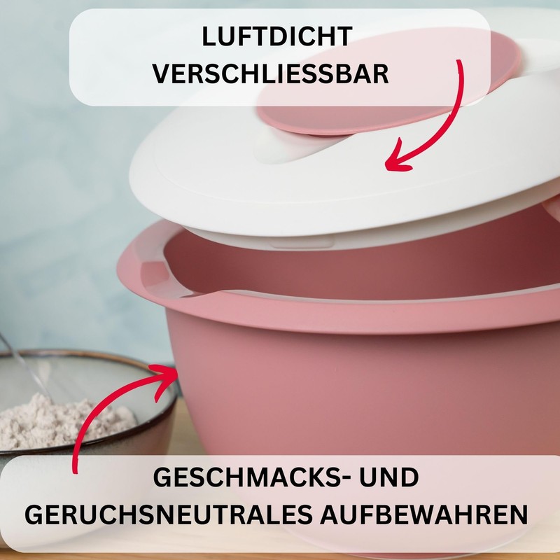 Westmark Mixing / Baking Bowl with Two-Part Lid, 2.5 L,