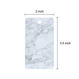 Coopay 200 Pieces Earring Display Card Earring Card Holder Blank Kraft Paper Tags for DIY Ear Studs and Earrings,3.5 x 2 Inches (Marble Stripe)