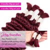 Human Braiding Hair Deep Water Wave 2 Bundles/Pack 50g 18