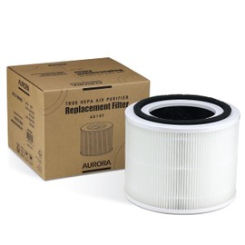 Aurora AR10F Air Purifier Replacement Filter, Compatible with Aurora AR100W, H13 True HEPA Filter with 3-in-1 Filter, 1 Pack, White